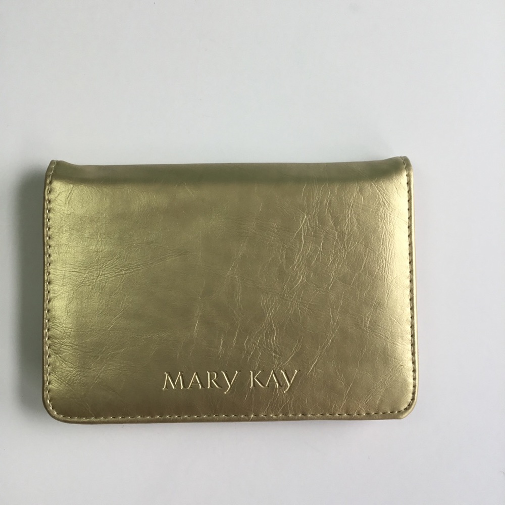 Mary Kay makeup case gold